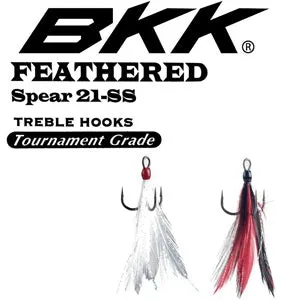 BKK Feathered Speer Treble Hooks