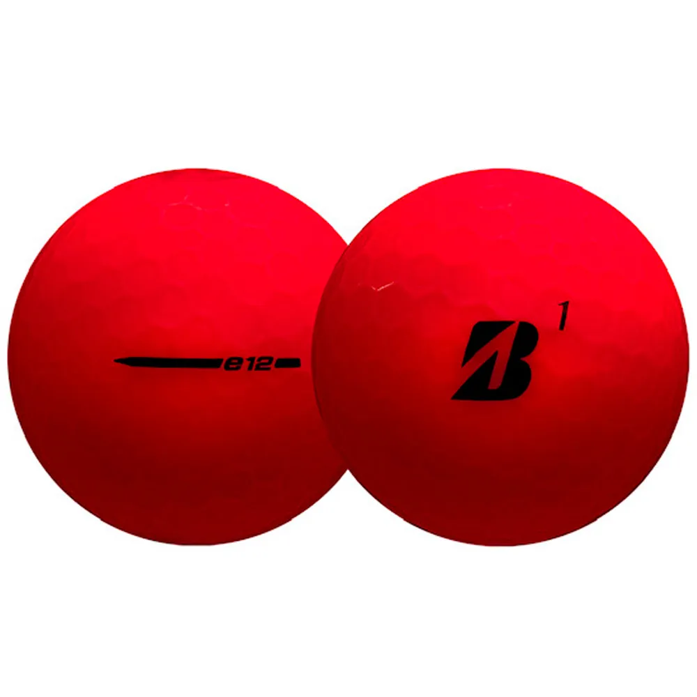 Bridgestone e12 Contact Golf Balls - Matte Red - 12 Pack