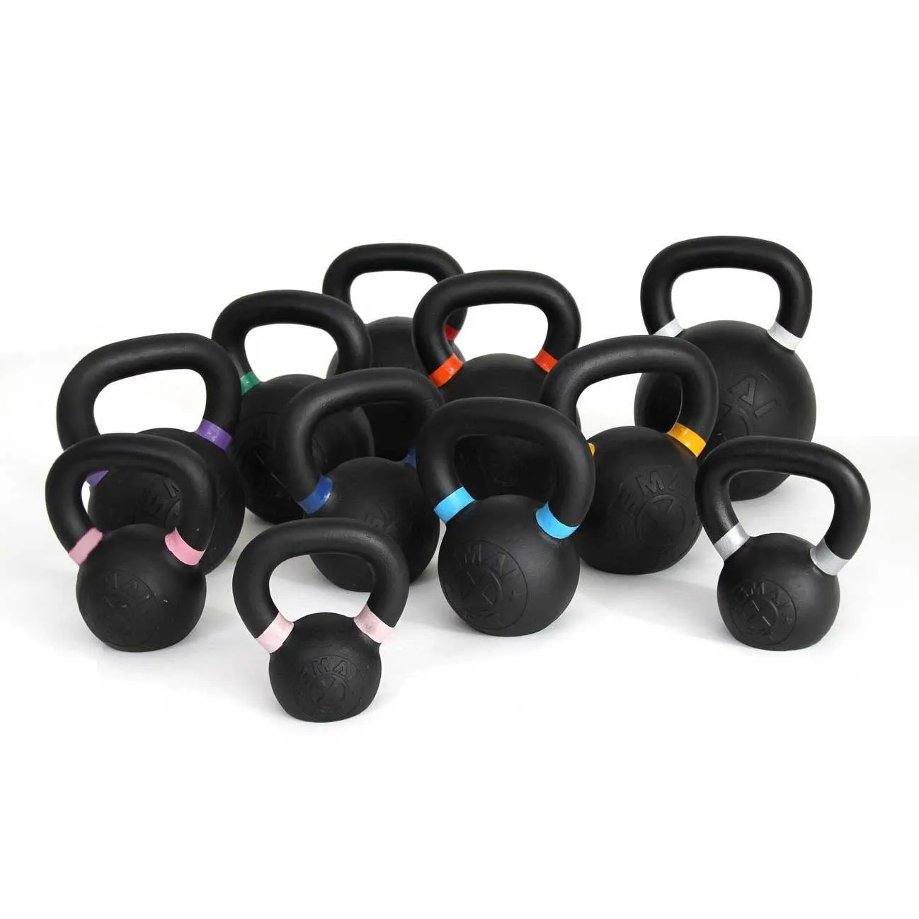 Cast Iron Kettlebell Set 160kg with Storage Rack Smai