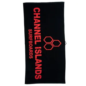 Channel Islands Beach Towel - Black/Red