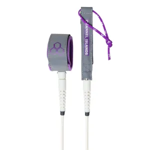 Channel Islands Dane Reynolds Comp 6' Surfboard Leash - Light Grey