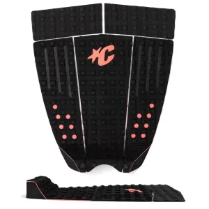 Creatures of Leisure Ethan Ewing Signature Pin Tail Traction Pad - Black Fluro Red