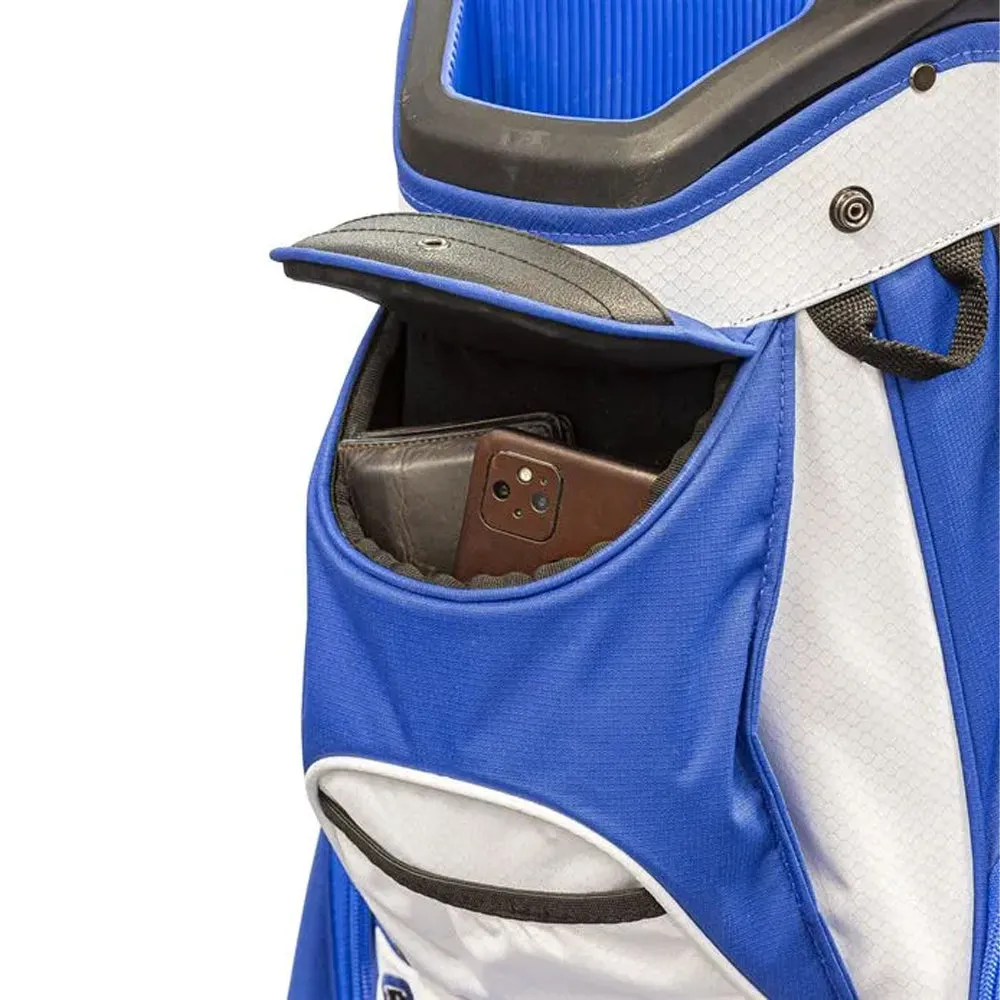 EzeGlide 84 Tour Cart Bag - White/Blue