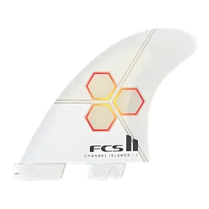 FCS II Channel Islands Performance Core Tri Surfboard Fins - Medium/White Flame