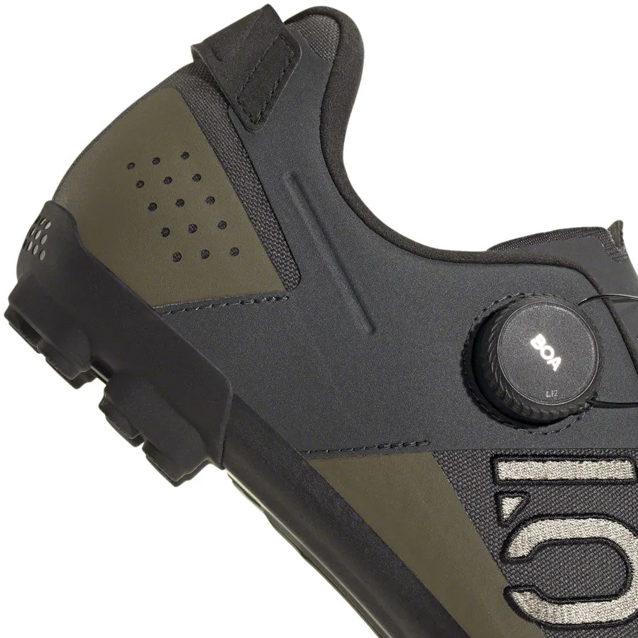 Five Ten Kestrel BOA Mountain Clipless Shoes - Mens Gray Six/Silver Pebble/Olive Strata 7