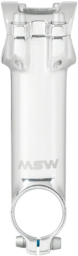 MSW 17 Stem - 110mm 31.8 Clamp  /-17 1 1/8" Aluminum Silver