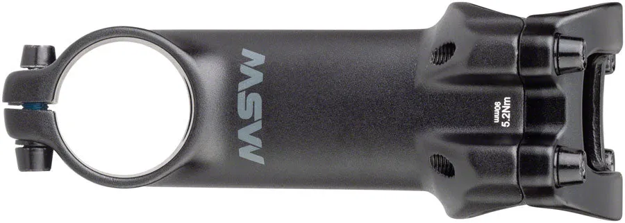 MSW 17 Stem - 90mm 31.8 Clamp  /-17 1 1/8" Aluminum Black