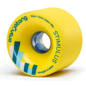 Orangatang Stimulus 70mm 86a Longboard Skateboard Wheels - Yellow