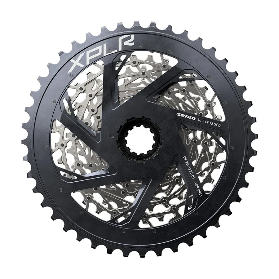 SRAM XPLR XG-1271 Cassette - 12-Speed 10-44t Silver For XDR Driver Body D1