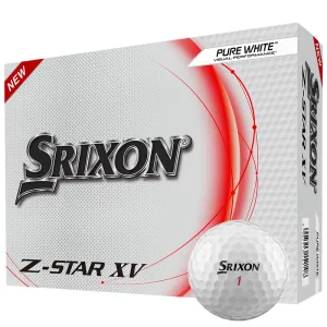 Srixon Z-Star XV Golf Balls - Pure White - 12 Pack