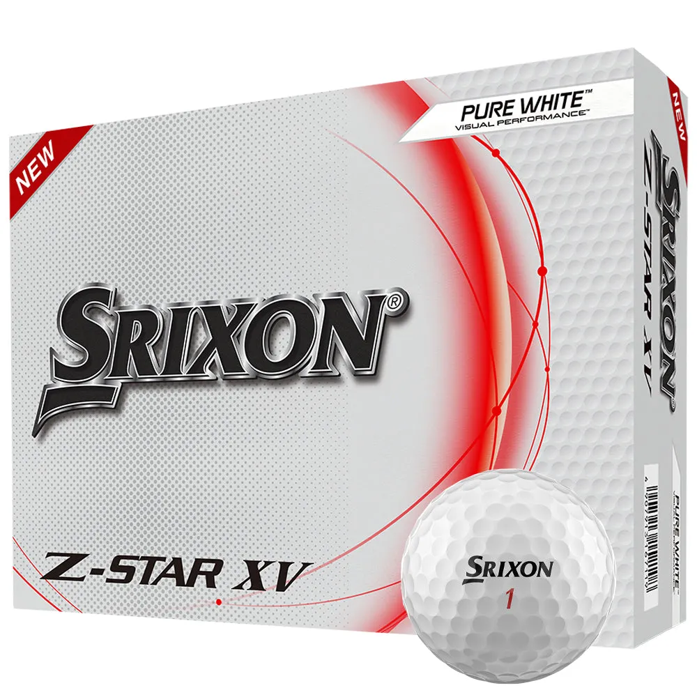 Srixon Z-Star XV Golf Balls - Pure White - 12 Pack
