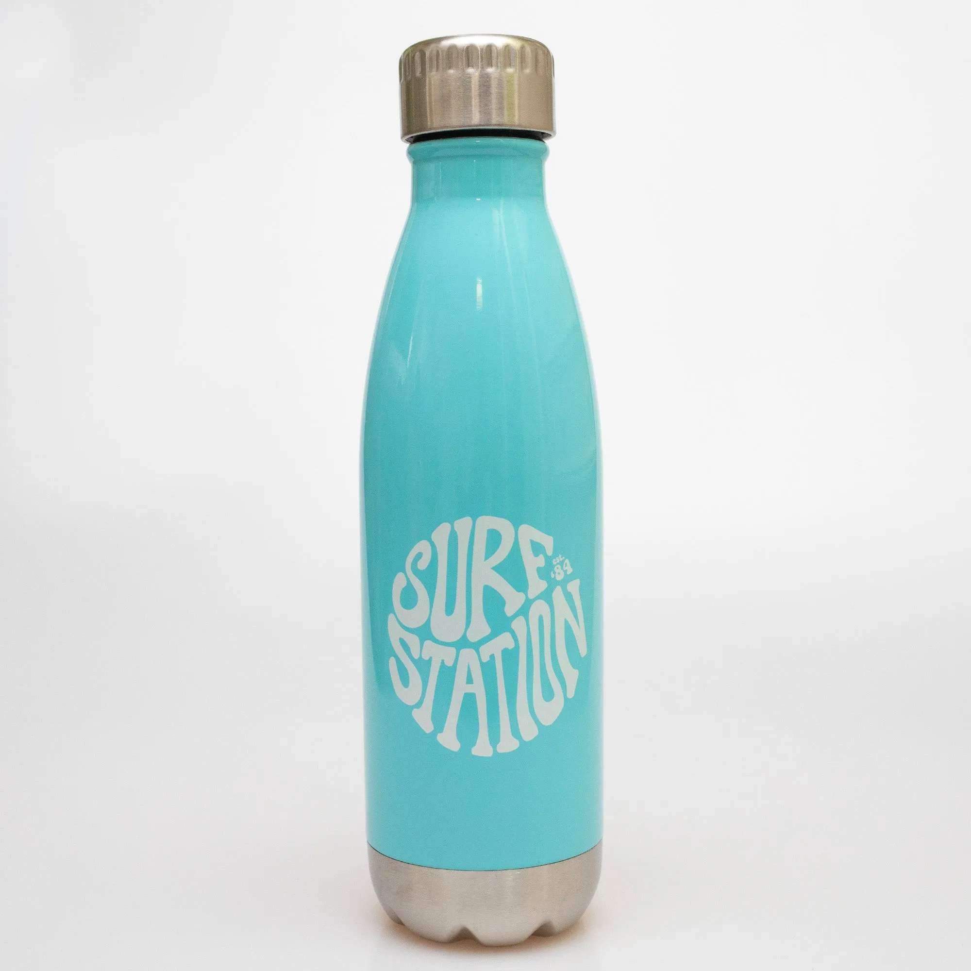 Surf Station Hippie '84 Stainless Steel Bottle - Baby Blue