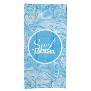 Surf Station Whirlpool Beach Towel - Light Blue