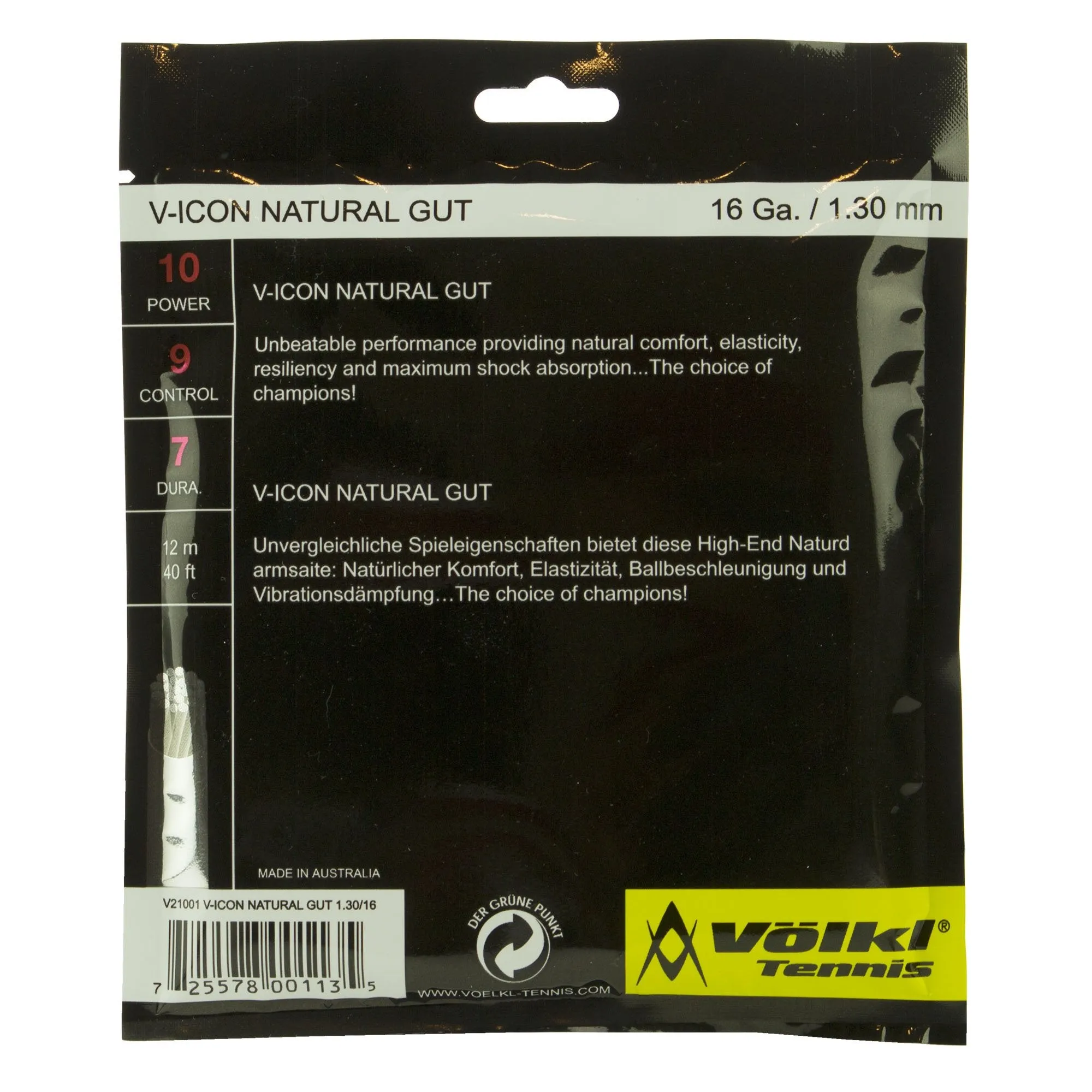Volkl V-Icon Tennis String Set