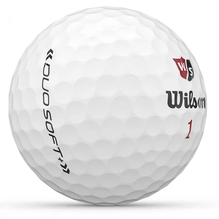 Wilson DUO Soft  Golf Balls - White - Personalised Text